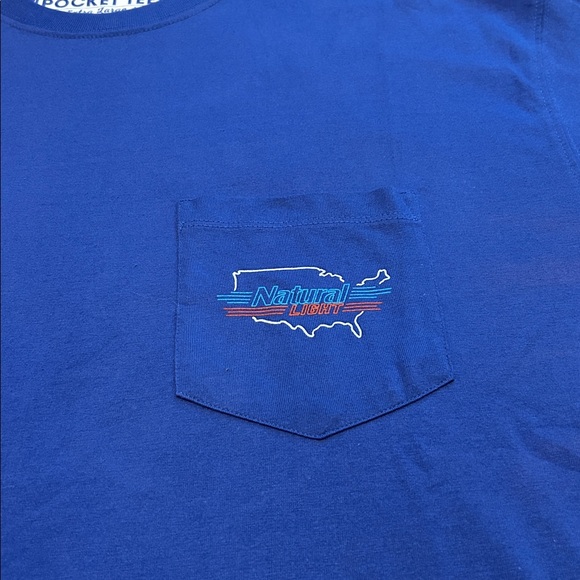 JRG Men's Blue Pocket T-Shirt - Picture 2 of 4